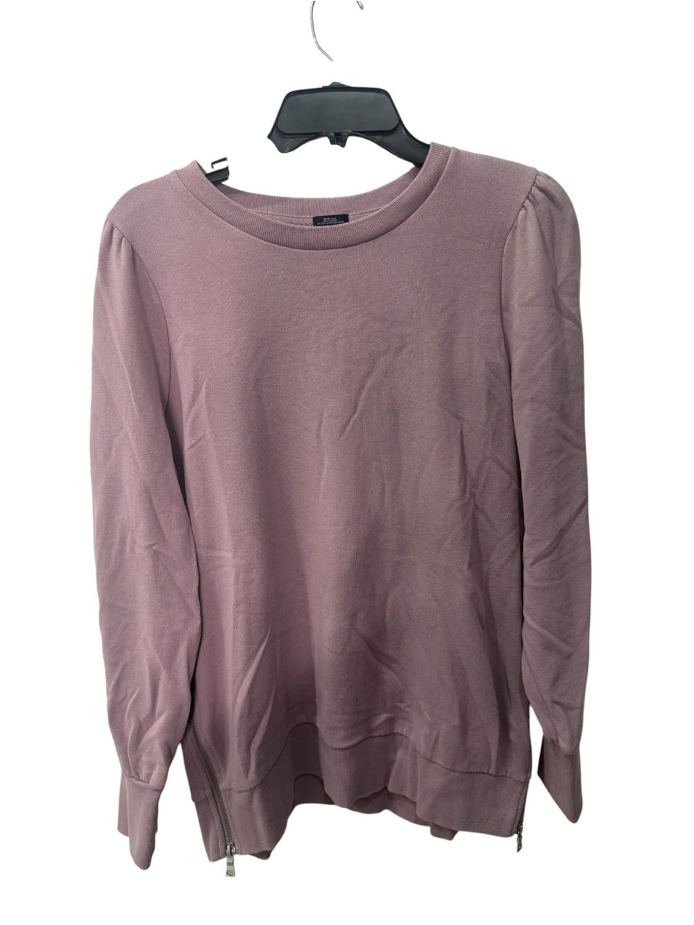 Gap Maternity Nursing Side-Zip Puff Sleeve Sweatshirt womens size M